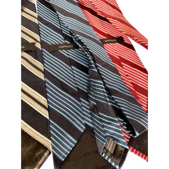 Men’s Tie Lot 6 Classic Business Stripes Express, Geoffrey Beene, DKNY, Alfani - Picture 3 of 10
